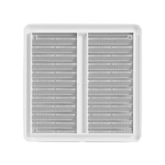 HACO větrací mřížka se síťkou, krytka 15x15 cm bílá VM1515KB