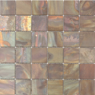 Měděná mozaika Premium Mosaic metalická hnědá 30x30 cm mat MOS4848CO