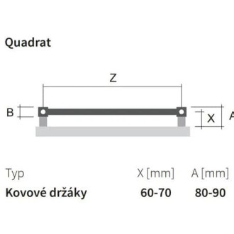 QUADRAT/LYDIS 1755/600 černá RAL9005