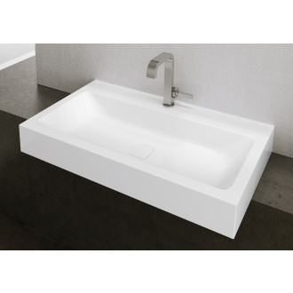 Umyvadlo na desku Kaldewei Cono 3086 90x50 cm alpská bílá otvor pro baterii, bez přepadu KW30861PE
