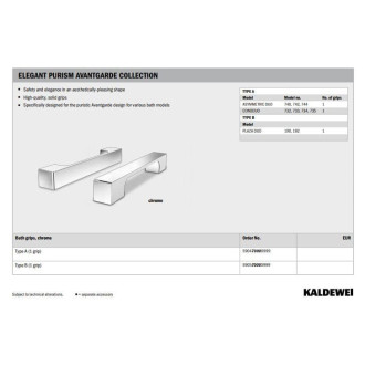 KALDEWEI Příslušenství vany Design Grips 32,5x16,5x4 cm 590470000999