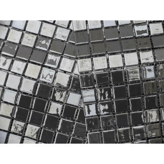 Skleněná mozaika Mosavit Metalico platino 30x30 cm lesk METALICOPL