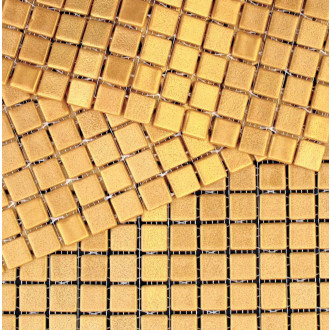 Skleněná mozaika Mosavit Metalico oro 30x30 cm lesk METALICOOR