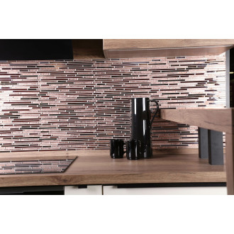 Skleněná mozaika Premium Mosaic bronze 30x30 cm lesk MOSMIXBRONZE