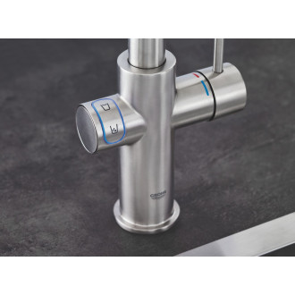 Dřezová baterie Grohe Blue Home s výpustí supersteel 31456DC1