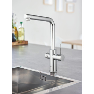 Dřezová baterie Grohe Blue Home s výpustí chrom 31454001