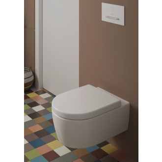 Ovládací tlačítko Villeroy & Boch plast bílá/chrom