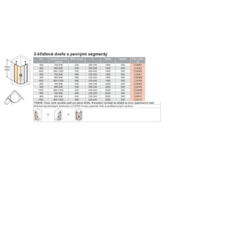 Sprchové dveře 100 cm Huppe Classics 2 C24012.069.322
