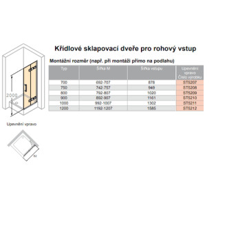 Sprchové dveře 75 cm Huppe Solva pure ST5208.092.322