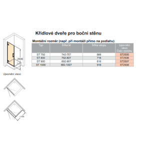 Sprchové dveře 90 cm Huppe Solva pure ST2507.092.322