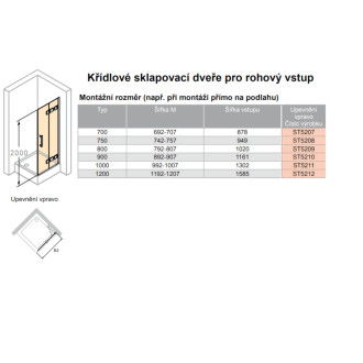Sprchové dveře 70 cm Huppe Solva pure ST5207.092.322