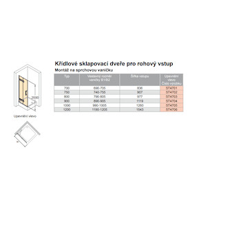 Sprchové dveře 120 cm Huppe Solva pure ST4706.092.322