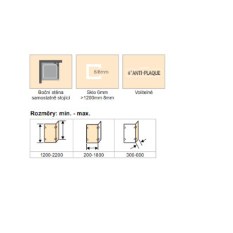 Sprchová zástěna walk-in 100 cm Huppe Solva pure ST3703.092.322