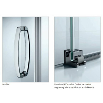 Sprchové dveře 90x80 cm Huppe Aura elegance 402427.092.322