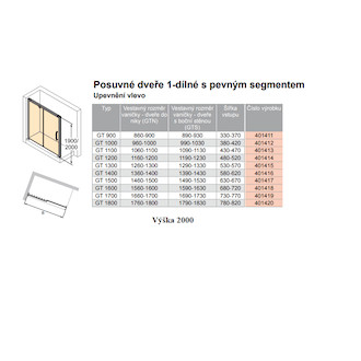 Sprchové dveře 130 cm Huppe Aura elegance 401415.092.322.730