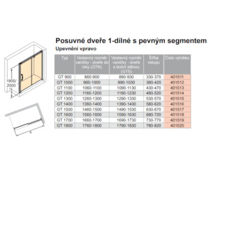 Sprchové dveře 160 cm Huppe Aura elegance 401518.092.322.730