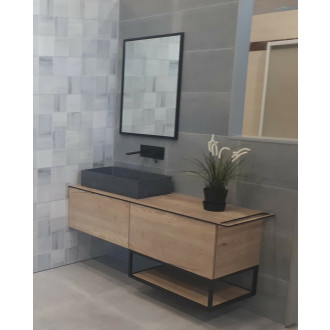 Zrcadlo v černém rámu 60x80 ALUZ6080C