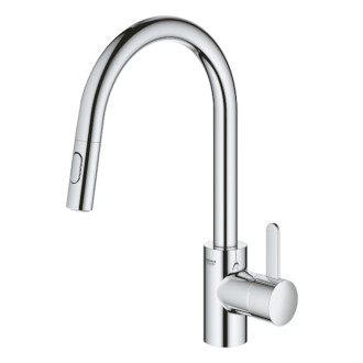 Dřezová baterie Grohe Eurosmart Cosmopolitan s vytahovací sprškou chrom 31481001
