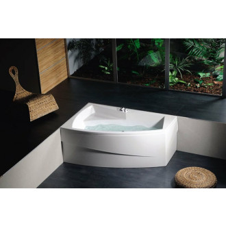 Asymetrická vana Polysan Evia 160x100 cm akrylát levá 11611