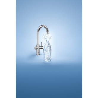 Dřezová baterie Grohe Blue Home s výpustí supersteel 31455DC1