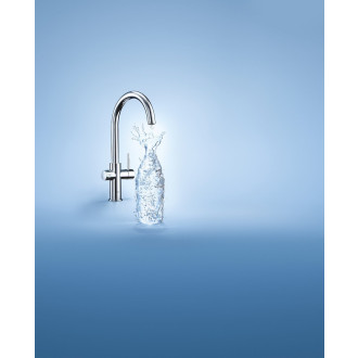 Dřezová baterie Grohe Blue Home s výpustí chrom 31455001