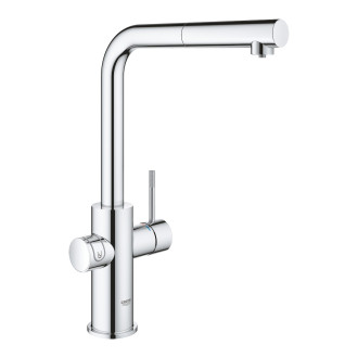 Dřezová baterie Grohe Blue Home s vytahovací sprškou chrom 31539000