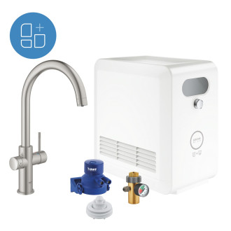 Dřezová baterie Grohe Blue Professional s výpustí supersteel 31323DC2