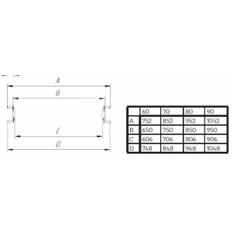 Obložková zárubeň Naturel 70 cm pro tloušťku stěny 8-10 cm dub levá O1DP70L