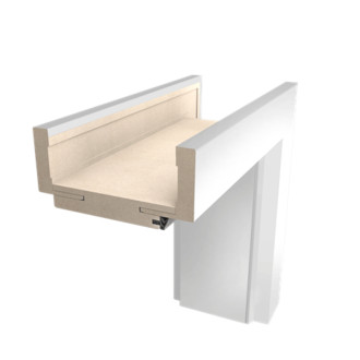 Obložková zárubeň Naturel 70 cm pro tloušťku stěny 18-20 cm bílá pravá O4BF70P