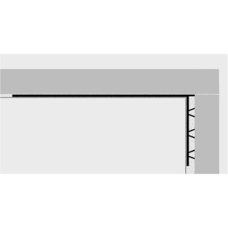 Soklová hliníková lišta Progress Profile Prosupport profile N, 155/60/2700 mm, k terčům pod 2 cm dlažbu, PSPRP15560AL