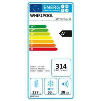 Whirlpool kombinovaná vestavná chlad. ART9620ANF
