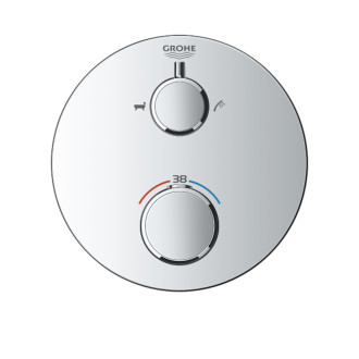 Termostat Grohe Grohtherm bez podomítkového tělesa chrom 24077000