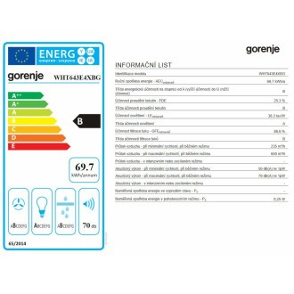 Komínová digestoř Gorenje 60 cm WHT643E4XBG