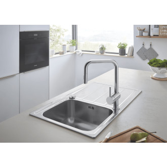 Dřezová baterie Grohe Minta s vytahovací sprškou chrom 32322002