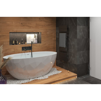 Vanová baterie Paffoni Light včetně podomítkového tělesa černý mat LIG001NO