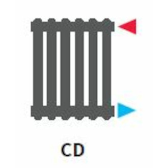 Radiátor Isan ATOL C2 čl.rad.1500 24čl.,GTX,CD RAL1015 CAT21500024GCDJ