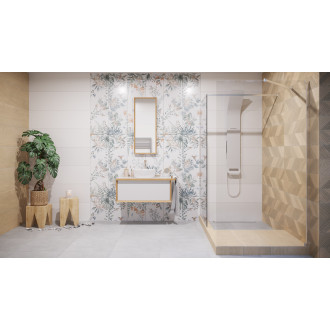 Obklad Kale Shiro Bloom white 33x110 cm mat 6010SHIRO