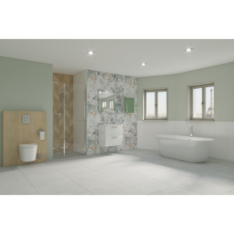 Obklad Kale Shiro Bloom white 33x110 cm mat 6010SHIRO