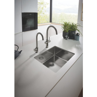 Dřezová baterie Grohe Red Mono kartáčovaný Hard Graphite 30085AL1
