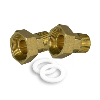 Šroubení k vodoměru s těsněním - 2 ks, 3/4"
