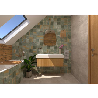 Dlažba Fineza Cement Look šedobéžová 60x120 cm mat CEMLOOK612BE