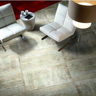 Dlažba Fineza Cement Look bílá 60x120 cm mat CEMLOOK612WH