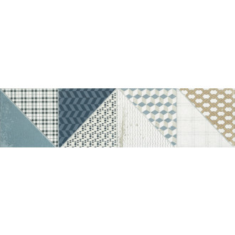 Dekor Rako Deco mix barev 15x60 cm mat DDPSU659.1