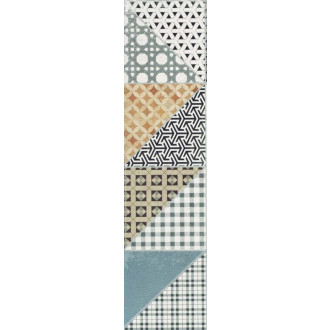 Dekor Rako Deco mix barev 15x60 cm mat DDPSU659.1