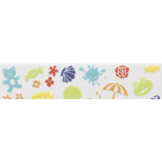 Listela Fineza Happy mix 5x20 cm lesk LHAP20SEA