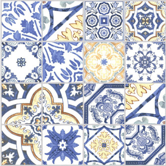 Dlažba Realonda Medes blue 44x44 cm mat MEDES