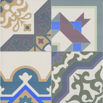Dlažba Realonda Patchwork multicolor 44x44 cm mat PATCH44
