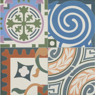Dlažba Realonda Patchwork multicolor 44x44 cm mat PATCH44