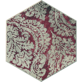 Dekor Cir Miami red hexagon colins 24x27,7 cm mat 1064135