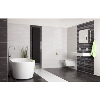 Dekor Fineza Selection tmavě šedá 20x60 cm lesk DSELECT26GR